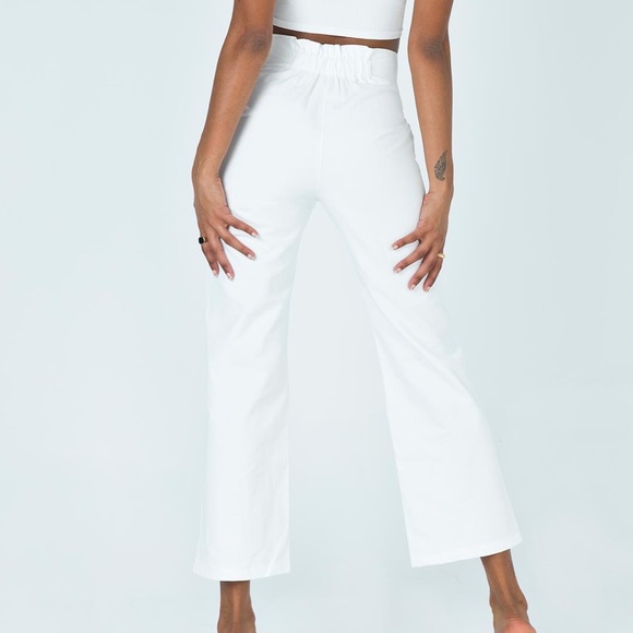 Princess Polly ZACK PANTS WHITE 0 - Picture 2 of 6